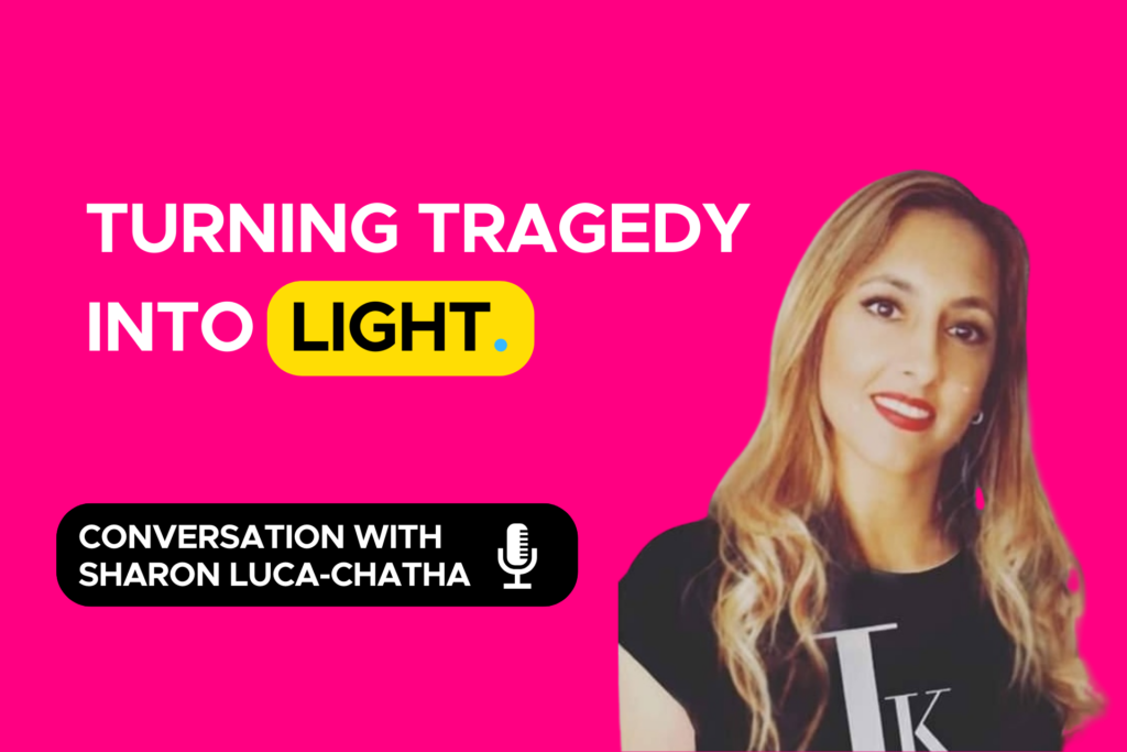 Turning tragedy into light, Origineurs podcast interview with Sharon Luca-Chatha from the Luca Foundation, hosted by Loretta Milan